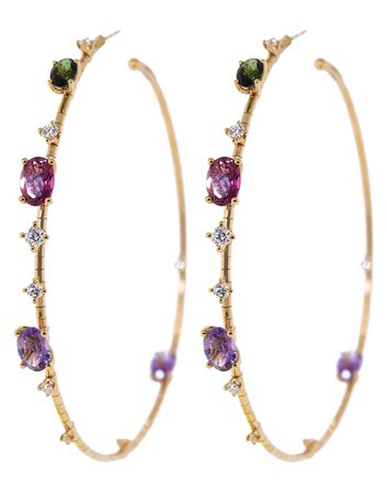 Rugiada Rainbow Hoop Earrings | Marissa Collections
