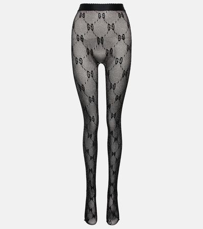 GG Tulle Tights in Black - Gucci | Mytheresa