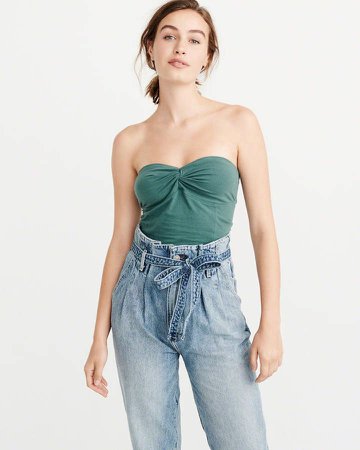 Knot-Front Tube Top