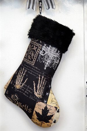 Gothic Christmas Stockings : gothic Christmas stocking