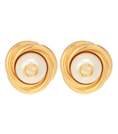 Gucci - Interlocking G clip-on earrings | Mytheresa