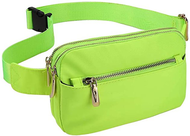 Amazon.com | ZORFIN Fanny Pack for Men & Women Nylon Waist Pack Bag Hip Bum Bag with 3 Zipper Pockets | Waist Packs