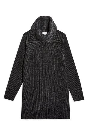 Topshop Turtleneck Sweater Dress black
