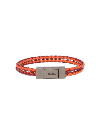 Prada braided bracelet