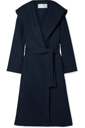 The Row | Riona oversized hooded belted cotton and wool-blend coat | NET-A-PORTER.COM