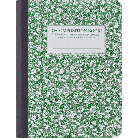 Decomposition Notebook (Green Floral) | University Book Store