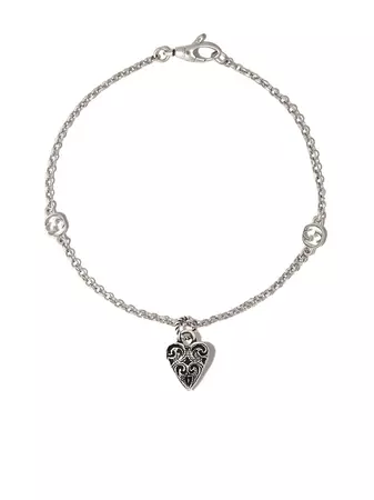 Gucci love-heart Charm Bracelet - Farfetch