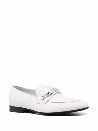 Philipp Plein chain-embellished Leather Loafers - Farfetch