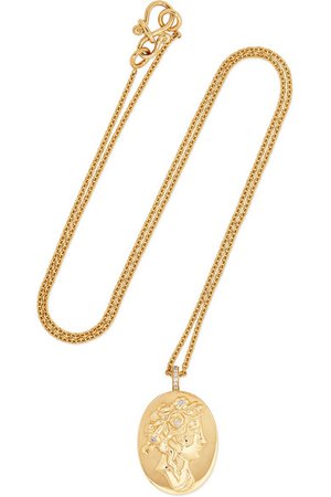 Sophie Bille Brahe | Camelia 18-karat gold diamond necklace | NET-A-PORTER.COM