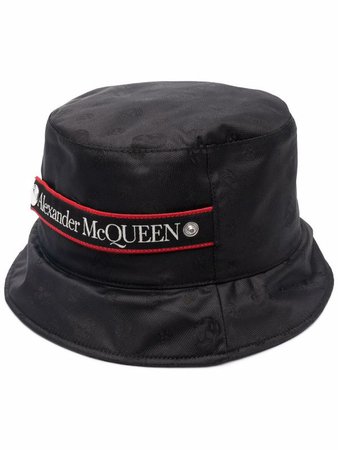 Alexander McQueen logo-embellished jacquard bucket hat