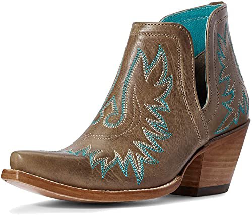 Amazon.com | ARIAT womens Dixon Western Boot, Ash Brown, 6 US | Boots