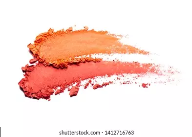 Orange pink smear