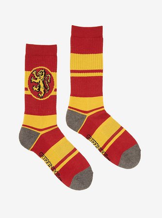 Harry Potter Gryffindor Striped Crew Socks