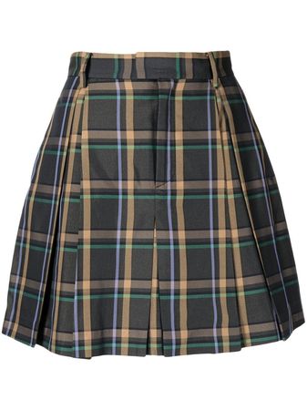 BAPY BY *A BATHING APE® Checked Pleated Skirt - Farfetch
