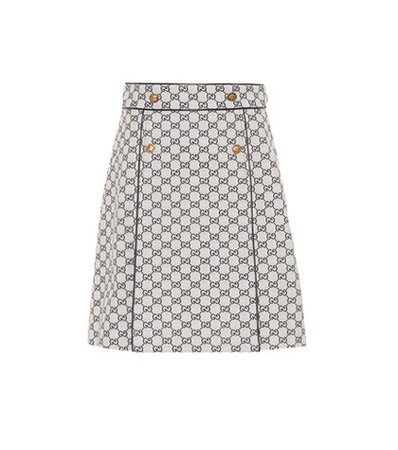GG cotton-blend skirt