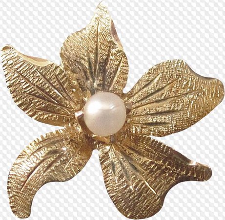 gold flower hairpin