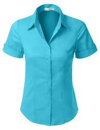 turquoise button down shirt women's - Google Search