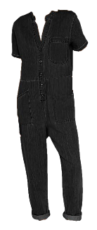 black baggy jumpsuit