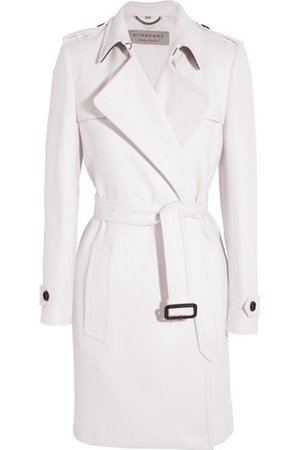 Burberry Tempsford Cashmere Trench - Womens Coats - White - Canada PVHS023 3565.jpg (500×750)