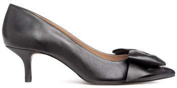 Court shoes with a bow - Black