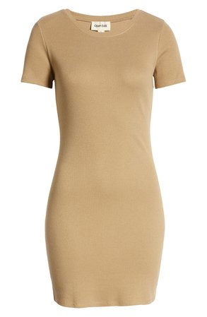 Open Edit Ribbed Body-Con Dress | Nordstrom