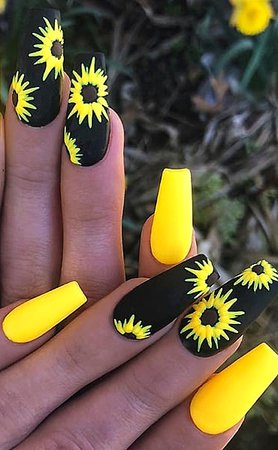 yellow and black nails - Google Search
