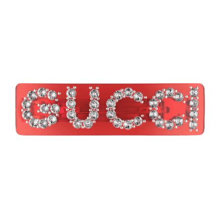Crystal Gucci single hair barrette