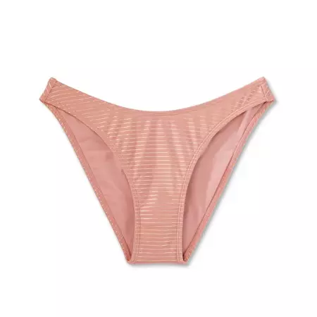 Women's High Leg Cheeky Bikini Bottom - Wild Fable™ Brown Lurex : Target