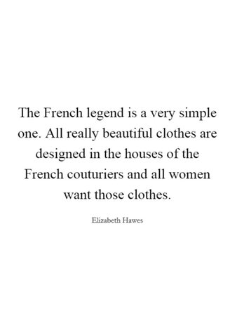 French Fashion quote