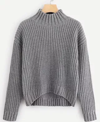 dark grey chunky knit jumper - Google Search