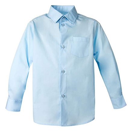 Amazon.com: Spring Notion Big Boys' Long Sleeve Dress Shirt 5 Cool Blue: Clothing