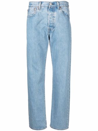 uploaded by mt - Levi's light-wash straight-leg Jeans