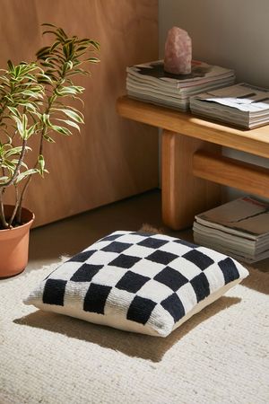Brody Checkerboard Yoga Pillow | Urban Outfitters
