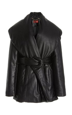 Icarus Belted Padded Leather Coat By Altuzarra | Moda Operandi