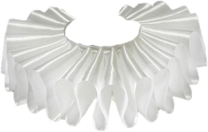 Amazon.com: Onsinic Ruffled Neck Collar Detachable Collar Elizabethan Victorian Ruff Vintage Choker Wrap Cosplay Gift for Women : Clothing, Shoes & Jewelry