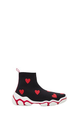 RED Valentino Hearts Printed Socks Sneakers