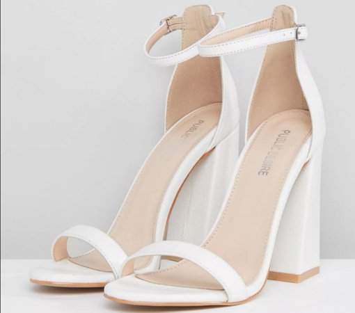 White block heels