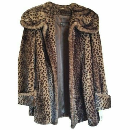 cheetah print fur coat