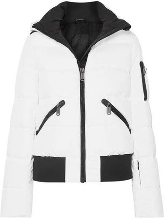 Goldbergh - Kohana Hooded Appliquéd Quilted Down Ski Jacket - White