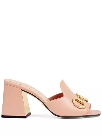 Shop Gucci Horsebit 75mm mule sandals with Express Delivery - FARFETCH
