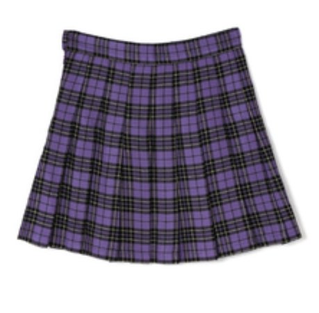 purple plaid mini skirt