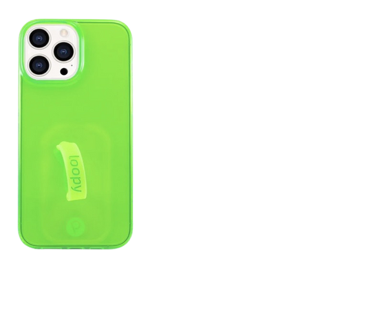 neon green loopy phone case