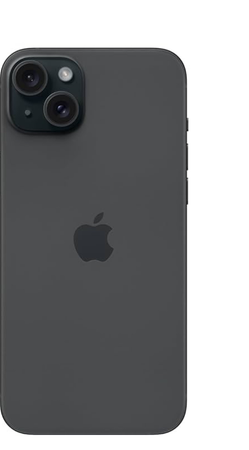 black iPhone 15