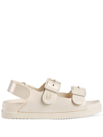 Shop Gucci mini Double G sandals with Express Delivery - FARFETCH