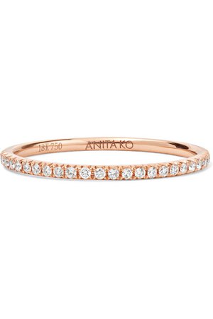 Anita Ko | 18-karat rose gold diamond ring | NET-A-PORTER.COM