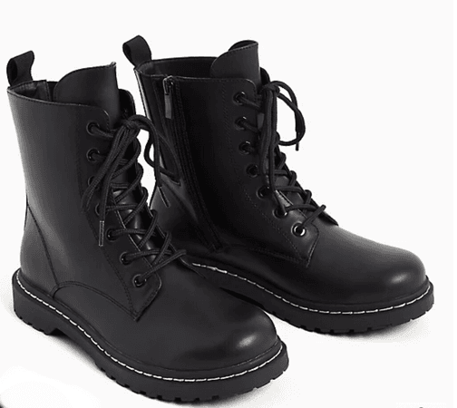 combat boots black