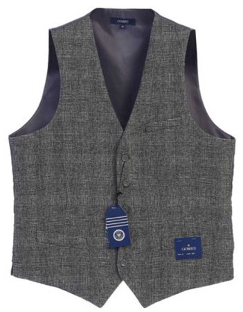 gray tweed vest