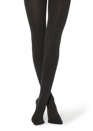 Women's Ribbed Cashmere Tights - Calzedonia