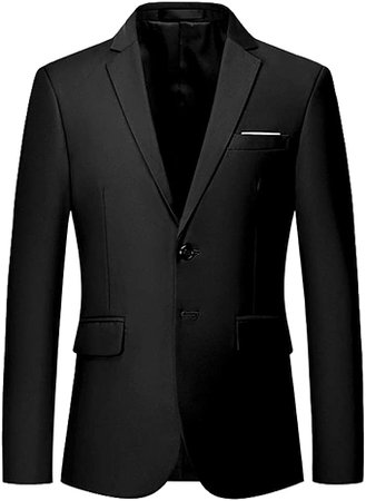 Mens Slim Fit Blazer Jacket Two-Button Notched Lapel Casual Suit Jacket at Amazon Men’s Clothing store