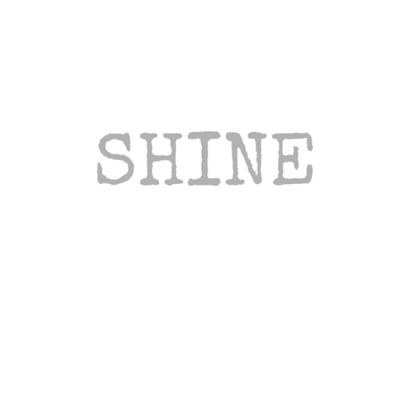 One Small Word Stencil - Shine